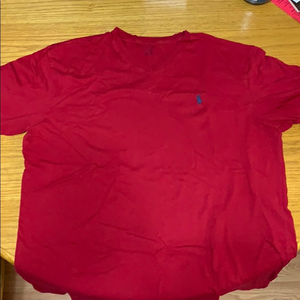 Red Polo Ralph Lauren V-neck